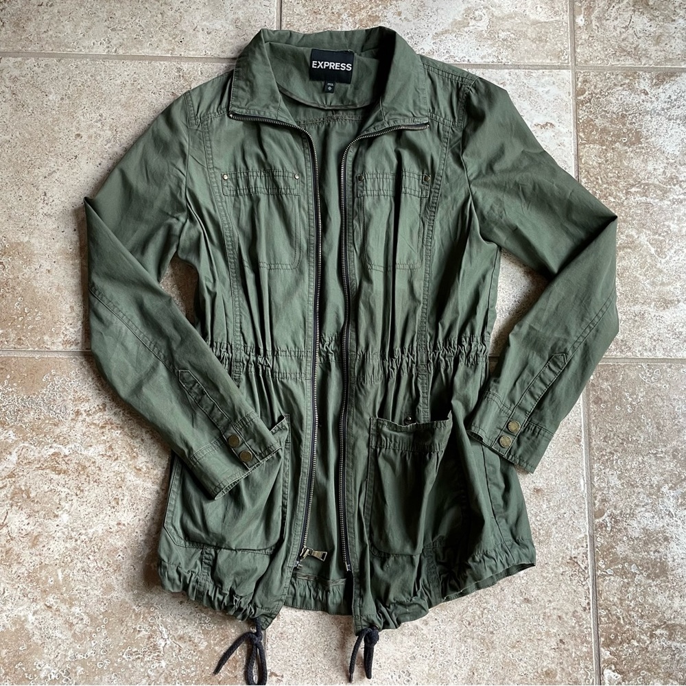 Express Olive Green Jacket - image 1